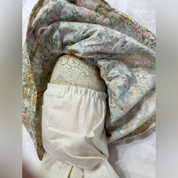 Hand Painted Judy Wachlin Stuffed Adorable Bunny Doll Folk Art 17” RARE - Picture 2 of 13